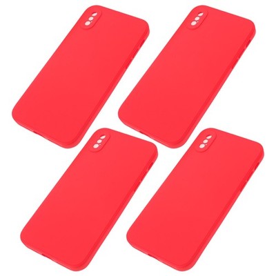4 Pcs Flexible Bumper Case Anti-Fingerprint Compatible for IPhone