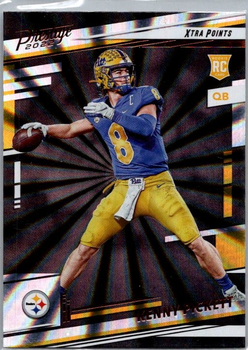 2022 Panini Prestige #301 Kenny Pickett Xtra Points Sunburst RC