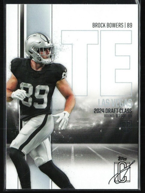 2024 Topps Signature Class Brock Bowers #129 RC Las Vegas Raiders