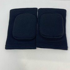 Black Padded Knee Pads Sleeve Pair, Adult One Size