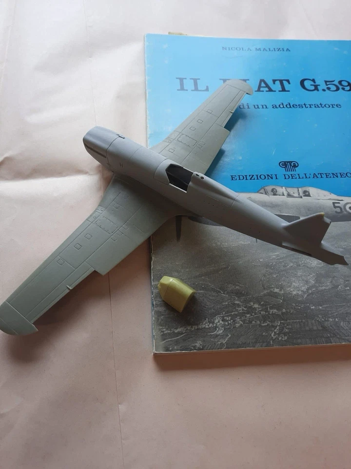 Fiat g59 2a full resin kit with decal italian post war aircraft in 1.48 scale - Immagine 3 di 4