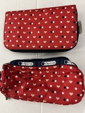 2 LeSportsac wallet and cosmetics