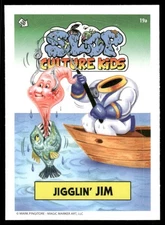Jigglin' Jim Earthworm 2022 Slop Pop Culture Kids Card #19a (NM)
