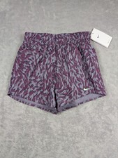 Nike Dri-FIT Youth Girls Shorts Size Medium Purple Standard Fit Active Sports