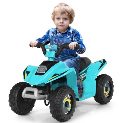 Topbuy 6V Kids Mini Electric Quad ATV Battery Powered Toddler Ride On Toy