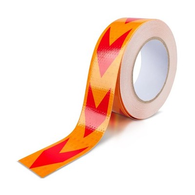 1 Stück reflektierendes Pfeilspitze Warnband, 50mm*25m, Nachtreflexionspfeil markiert