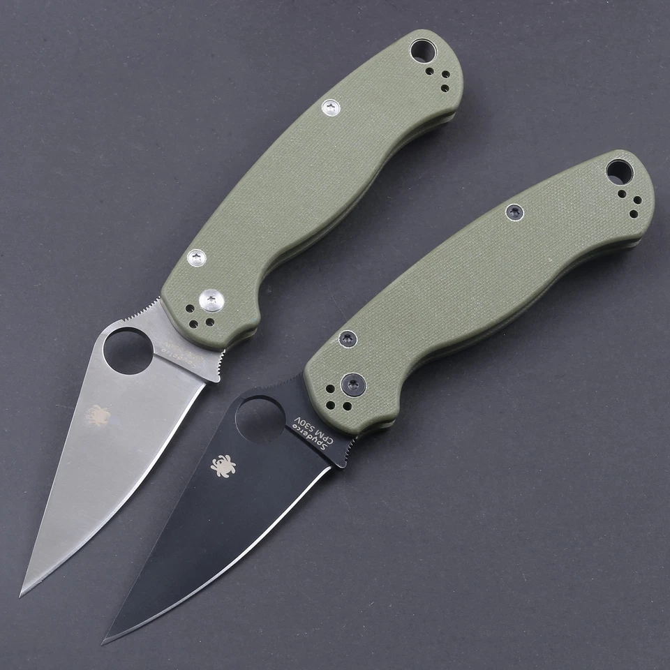 Para Military Green G10 Handle Tactical Survival Outdoor Folding Camping Knife - Image 4 of 4