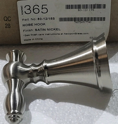 Newport Brass Fairlynn Single Rob Hook in Satin Nickel 80-12/15S