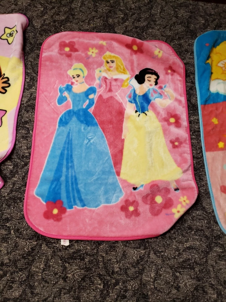 3 Pc Set:Dora The Explorer, Disney Princesses & Care Bears Fleece Blankets 30x38 - Image 3 of 4