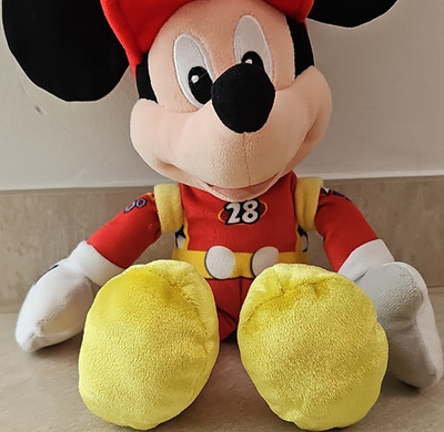 Disney Mickey Mouse Stoff- & Plüschtier mit rotem Outfit, gelbe Schuhe, 32cm