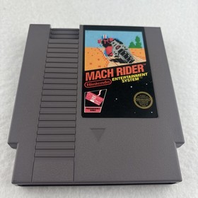 Mach Rider NES Nintendo 5 Screw Cart, Manual & RENTAL CASE Tested