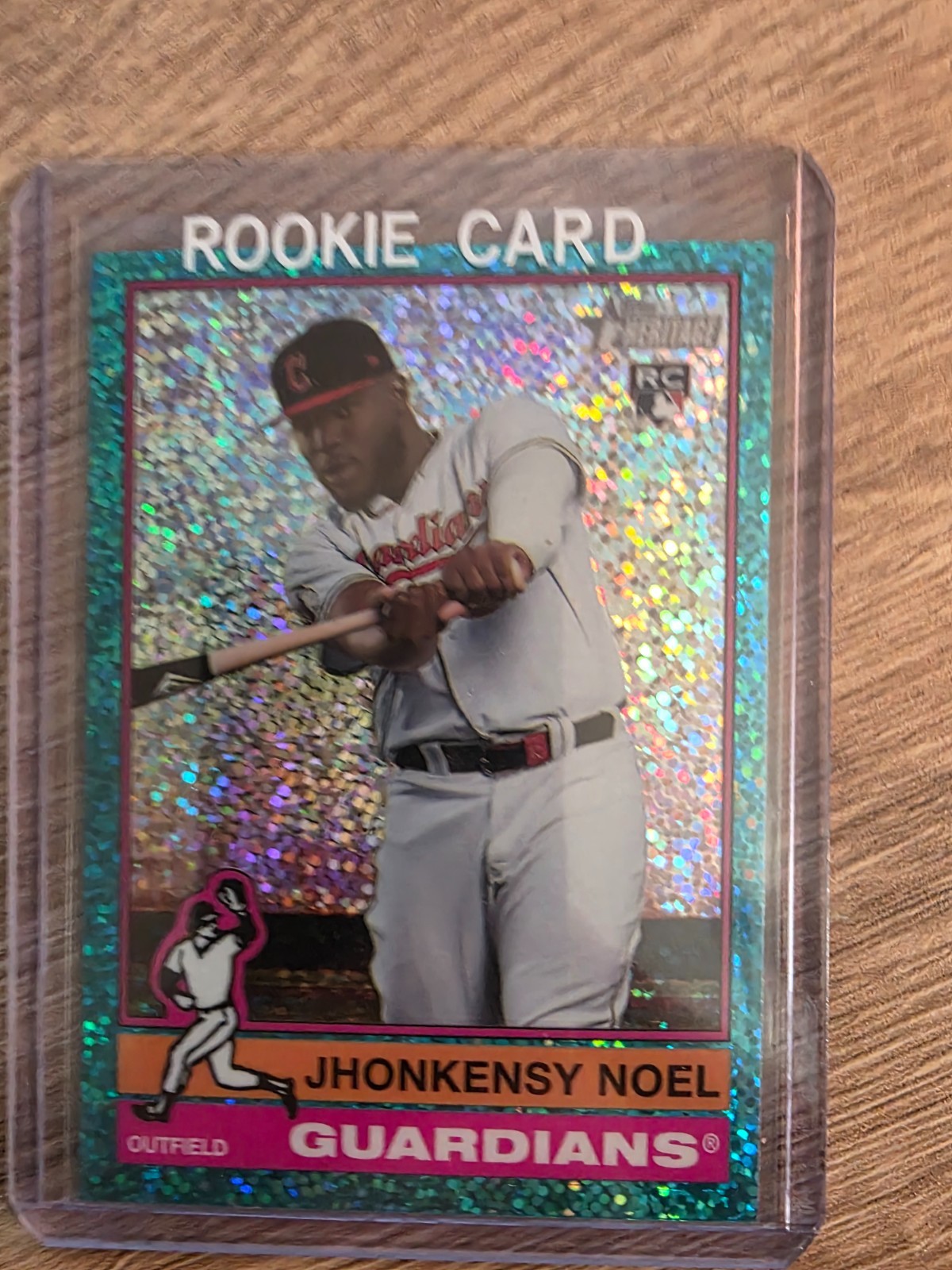 2025 Topps Heritage - Jhonkensy Noel #79 Chrome Light Blue Sparkle Refractor...