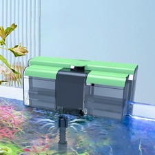 Adjustable UltraQuiet Hang On Aquarium Filter UV Green Clean 45 Gal Fish Tank