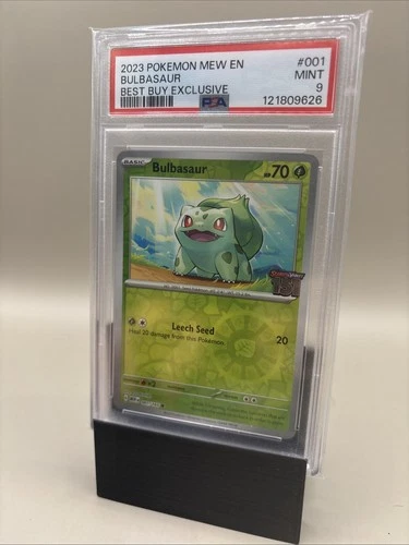 PSA 9 Bulbasaur 001/165 151 Best Buy Exclusive Promo Holo Pokemon Card - Mint