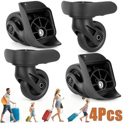 4 Stk Travel Koffer Rollen Ersatz Gepäck Reparatur Zubehör Mute Row Räder 49mm