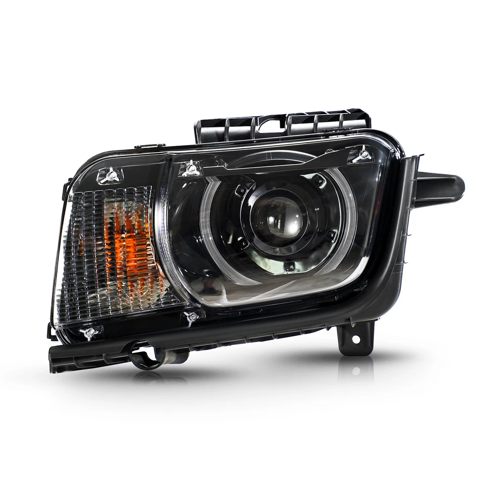 Upgrade Halogen Headlights 2010-2013 Chevy Camaro W/ LED DRL Pair Left+Right - Imagem 2 de 4
