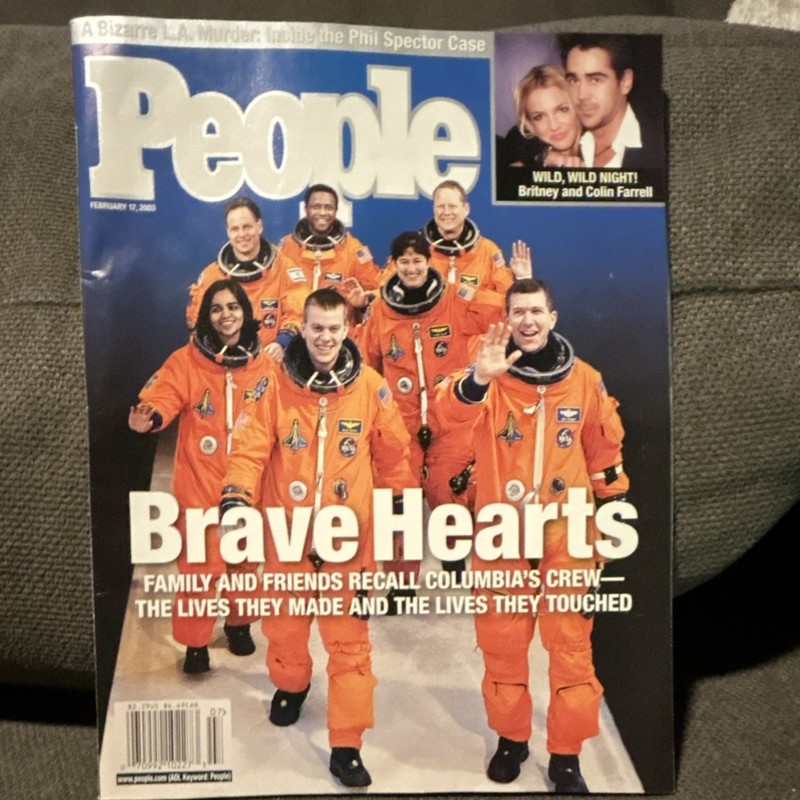 People Magazine February 2003 Illustrated Columbia Crew Space Shuttle Tribute