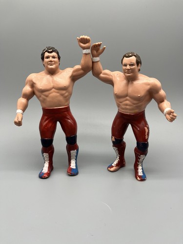 WWF LJN British Bulldogs Vintage Wrestling Figures...