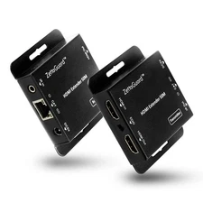 Zettaguard 164-Feet HDMI Extender Over Single Cat5/Cat6 Ethernet Cable with I...