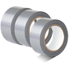 3-Pack Duct Tape Heavy Duty Waterproof Silver, 66 Yards x 1.88 Inch Total Str...