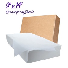 9" x 14" White Imitation Greaseproof Paper Sheets 4kg FC3 LINER Bulk Buy
