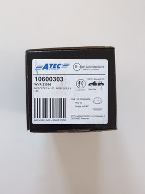 ATEC Germany Bremsbeläge 10600303 WVA 23516 Mercedes A 150, A 180