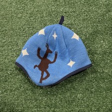 Patagonia Knit Hat Beanie Toddler Size Reversible Ski Blue Fleece