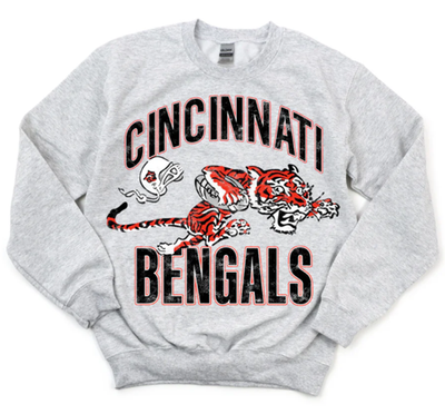 Retro Cincinnati Bengals NFL graphic ash Sweatshirt men women