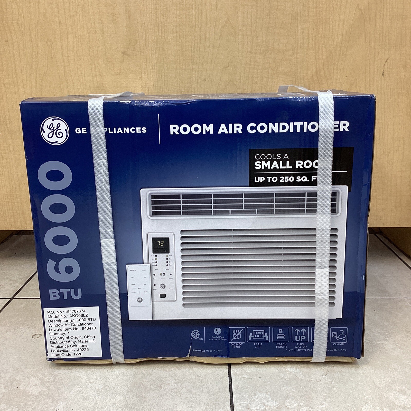 NEW GE Window Room Air Conditioner For Small Room 6000 BTU Up To