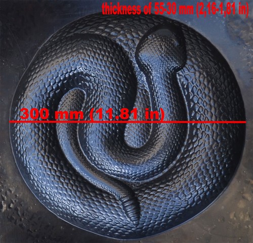 Molde Serpiente Hágalo Usted Mismo Hormigón Cemento Molde Serpiente de Cascabel Estatua para Jardín Jardín Decoración - Imagen 3 de 34