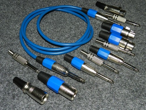 DMX Cavo di Collegamento XLR Female > Maschio 3 Pin 1,0 Metri Contatto Dorato - Foto 3 di 3