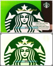 2x STARBUCKS 2015 2017 SIREN GREEN MARMAID LOGO RARE COLLECTIBLE GIFT CARD LOT