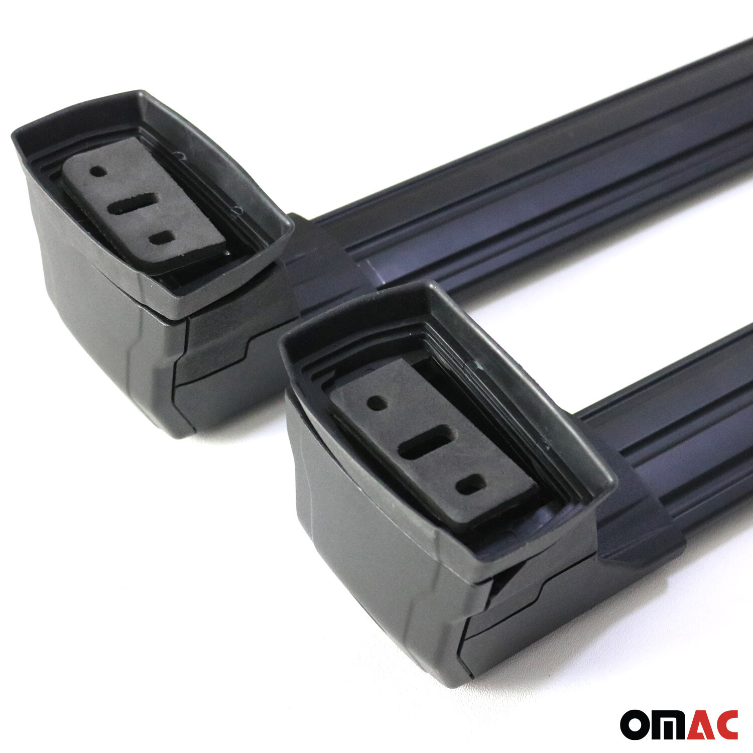 Menabo Barres de toit transversales pour ford Focus II SW 2004-2011 Porte-Bagage lisse en Alu Argent 2x TÜV
