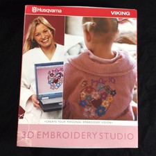 Husqvarna Viking 3D Embroidery Studio Software W/Dongle For Windows XP  Vista