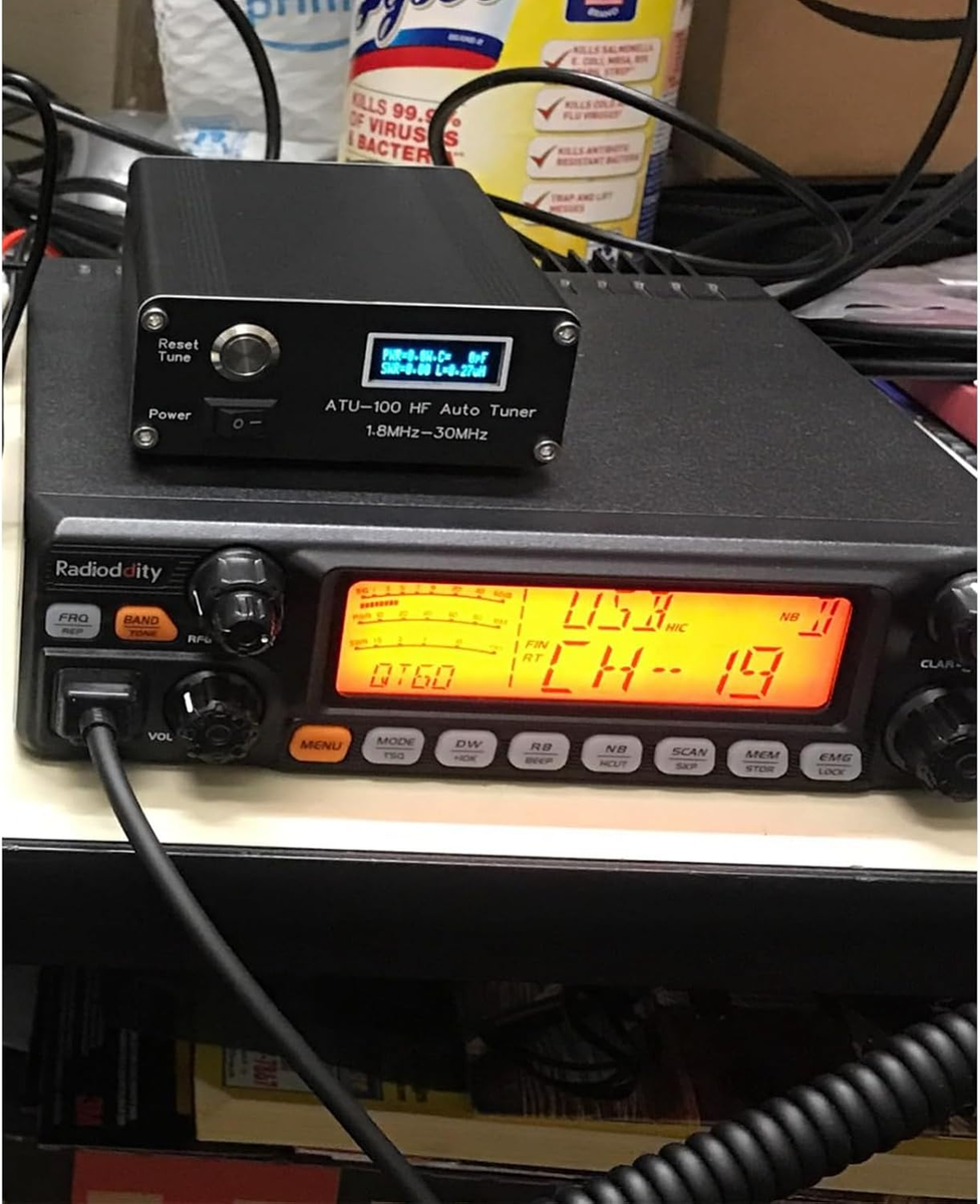 ATU-100 EXT Antenna Tuner for Ham Radio, V3.2 1.8-55Mhz Automatic