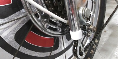 White 5/8 Sissybar End Caps fit Huffy Rail Slingshot Wheel