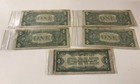 Old money  5 Dollar bills blue stamp world war 2 money SELLING AS IS — photo 2