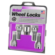 McGard Wheel Lock Bolt Set 4pk. (Cone Seat) M12X1.5 / 17mm Hex / 25.5mm Shank Le