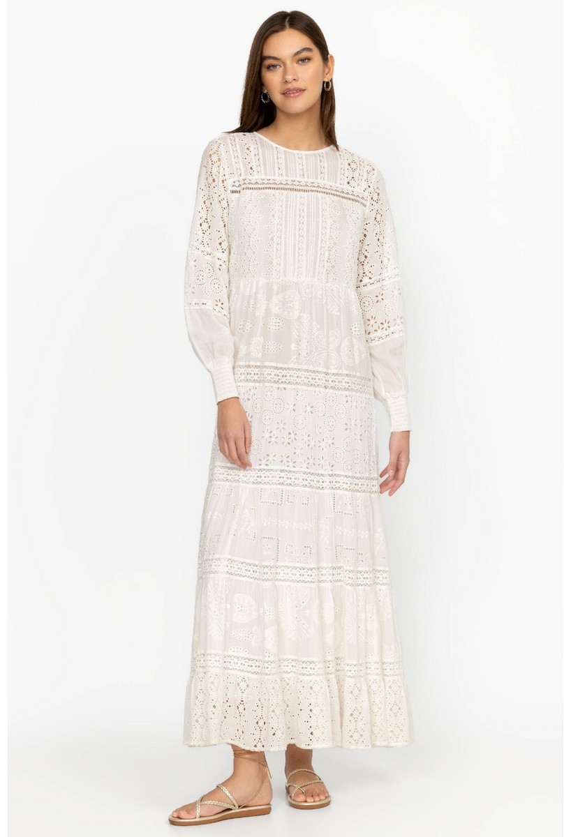 Johnny Was Size Medium Billie Maxi Dress ~ White ~ Lined ~ Boho ~ MSRP $765 | eBay Johnny Was Size Medium Billie Maxi Dress ~ White ~ Lined ~ Boho ~ MSRP $765 | eBay