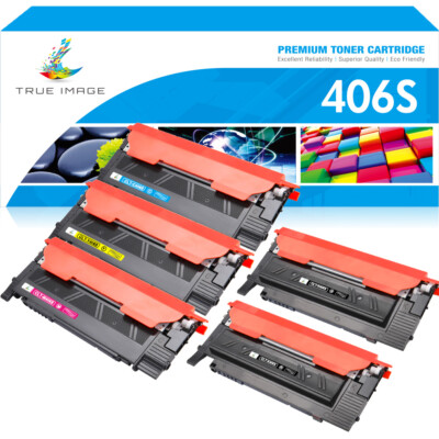 1-5x Toner CLT-406S Kompatibel für Samsung Xpress CLX-3305 CLX-3300 C460W C410W