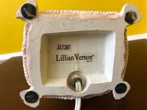 2007 Lillian Vernon Cats In Love Decorative Resin Table Accent Lamp With Shade - Picture 7 of 12