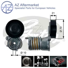 Fits Ford Focus Volvo V50 C70 C30 S40 + Other Models AZ Tensioner Pulley #2