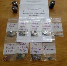 Marantz 2010 receiver PARTIAL capacitor rebuild restoration recap kit repair