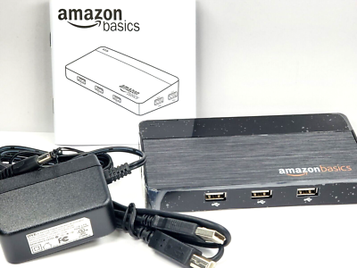 Case of Amazon Basics 10-Port USB Hub