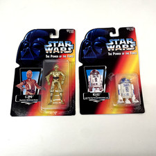 Power Of The Force - C-3PO + R2D2 FIGURES - 3.75" Star Wars (Kenner)