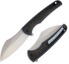 VDK Knives Vice Folding Knife 4" Bohler M390 Steel Blade Titanium/CF Handle