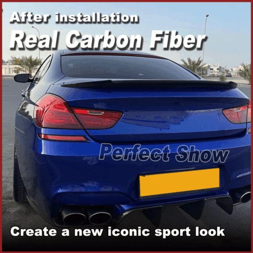 Carbon Heckspoiler Kofferraum Flügel Spoilerlippe für BMW F06 640i 650i M6 13-16 - Picture 3 of 13