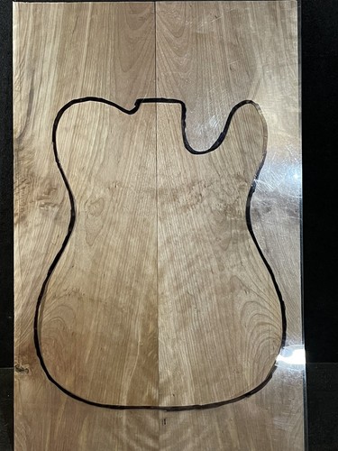 FLAMED, CURLY, SPALTED YELLOW BIRCH DROP TOP, ECO-FRIENDLY TONEWOOD - Picture 4 of 5