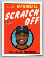 2019 Topps Heritage #13 Robinson Cano 1970 Topps Scratch-Offs