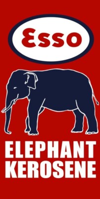 Standard Oil ESSO Elephant Kerosene NEW Sign: 24x48'' USA STEEL - DOUBLE SIDED